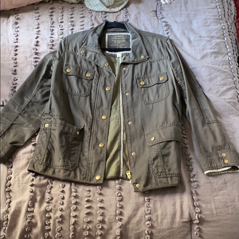 J. Crew army green jacket